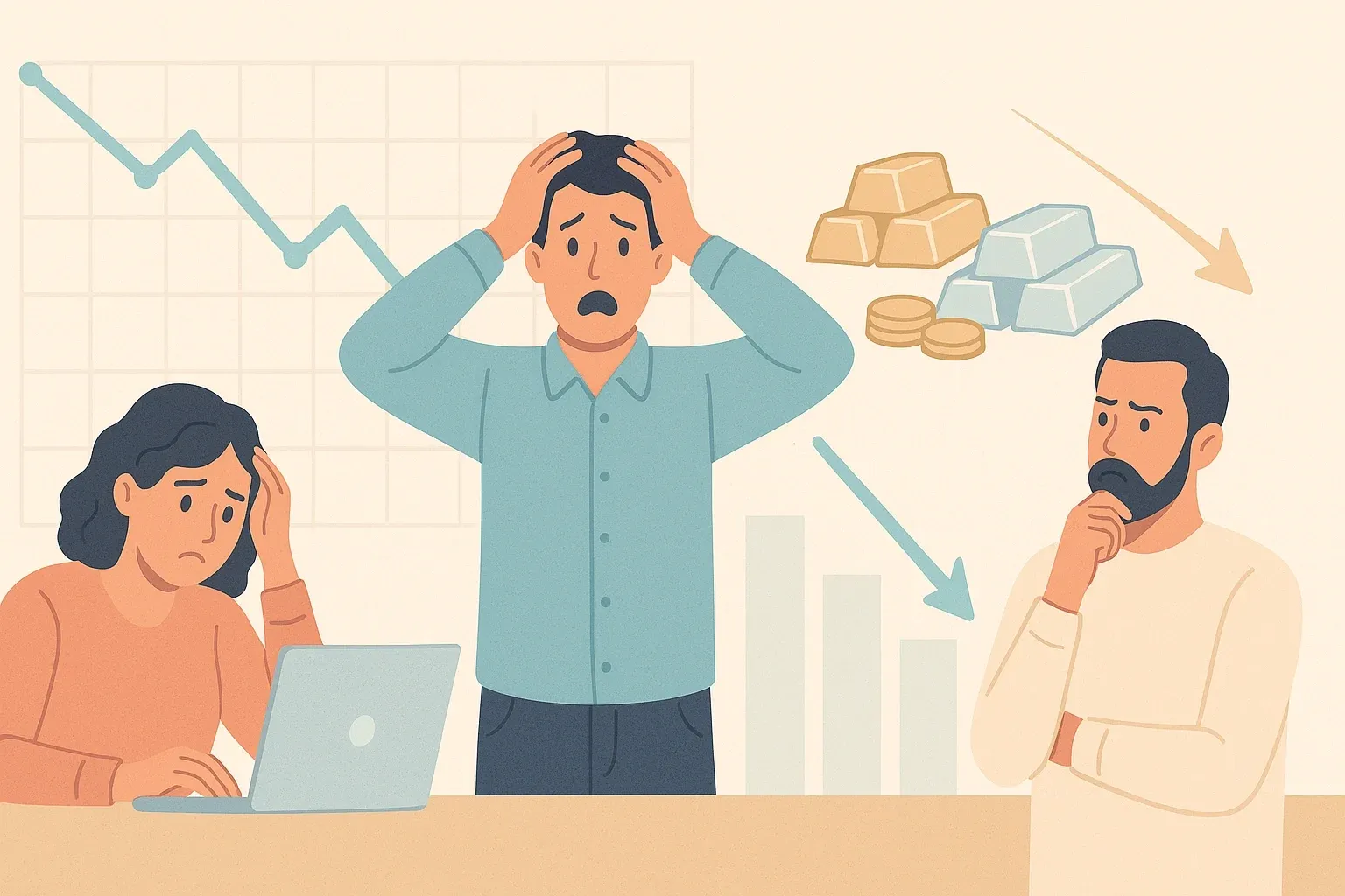 Precious Metals Slide: Gold And Silver Prices Drop Amid Global Sell-Off