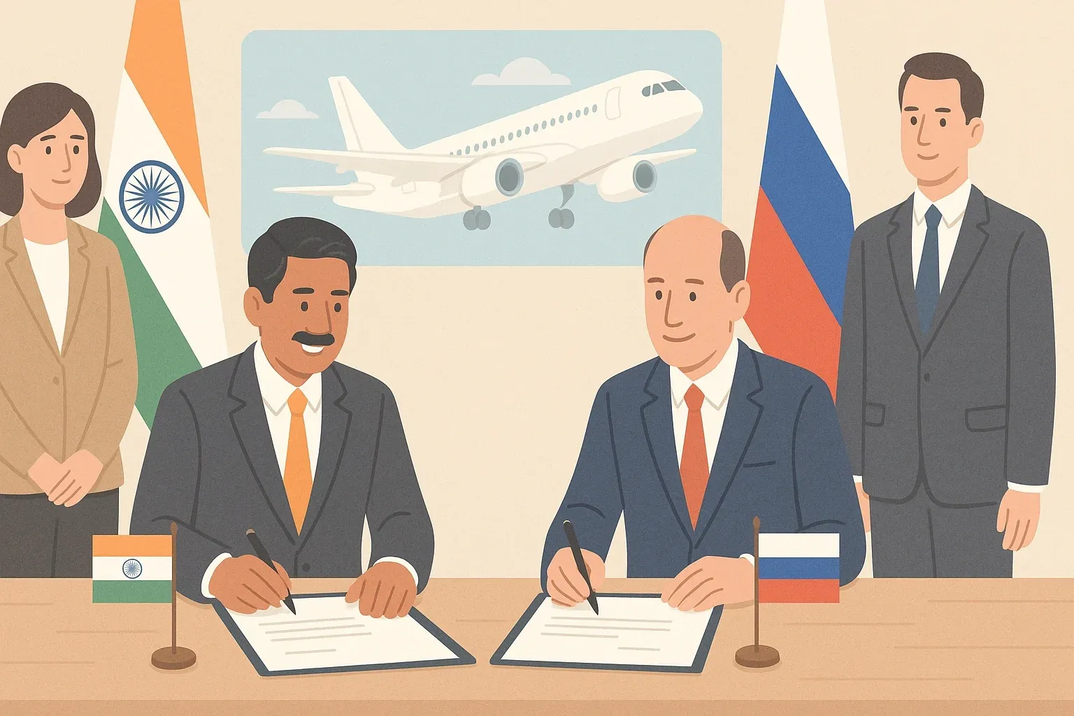 HAL Signs MoU with Russia to Build SJ-100 Regional Jets in India