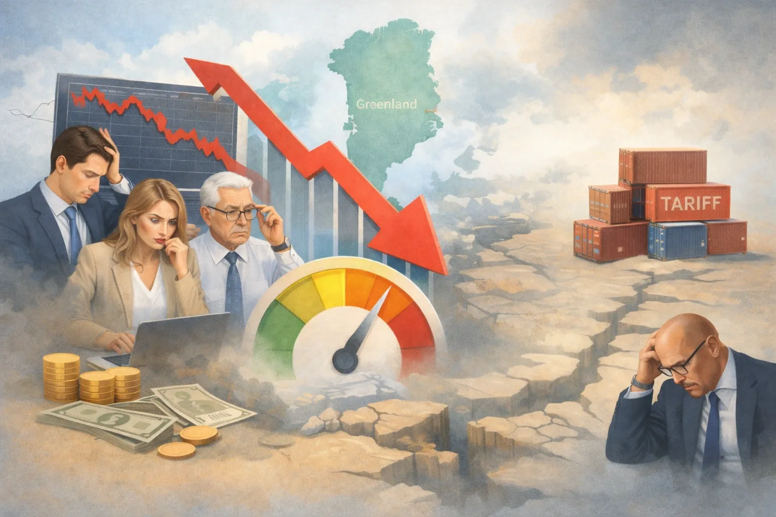 Dow Tumbles More Than 700 Points and Fear Gauge Surges Over Greenland Tensions Dow Tumbles More Than 700 Points and Fear Gauge Surges Over Greenland Tensions