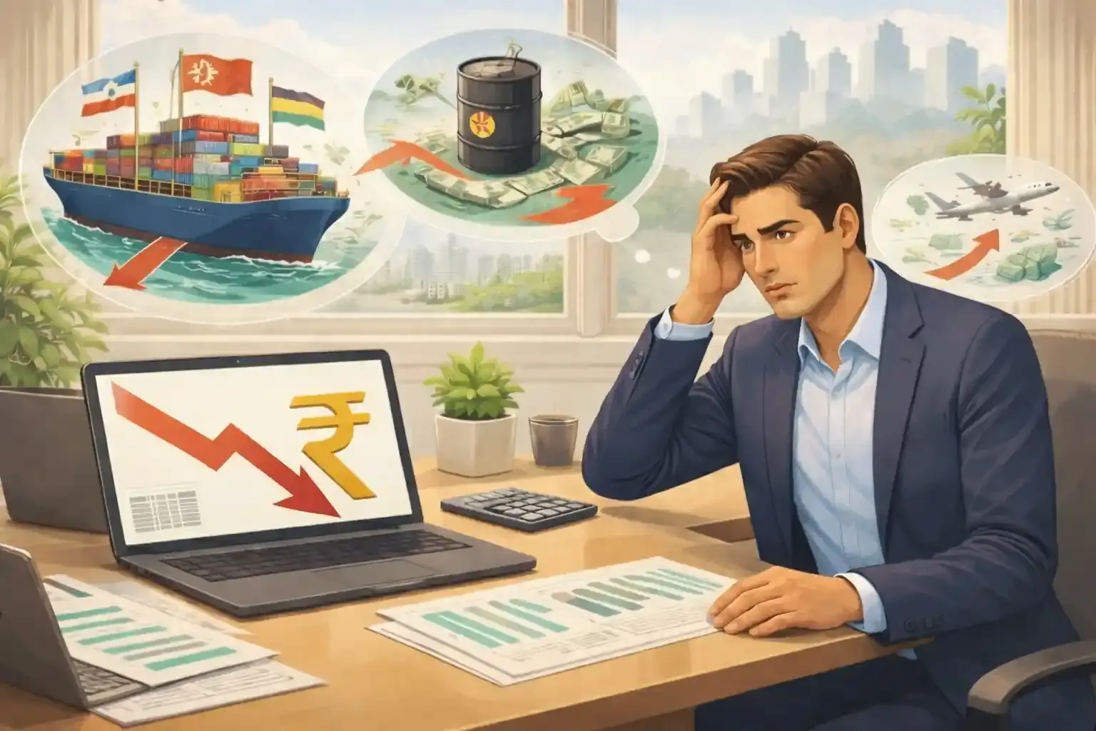 Currency Under Pressure: Rupee Slides to 89.94 Against USD