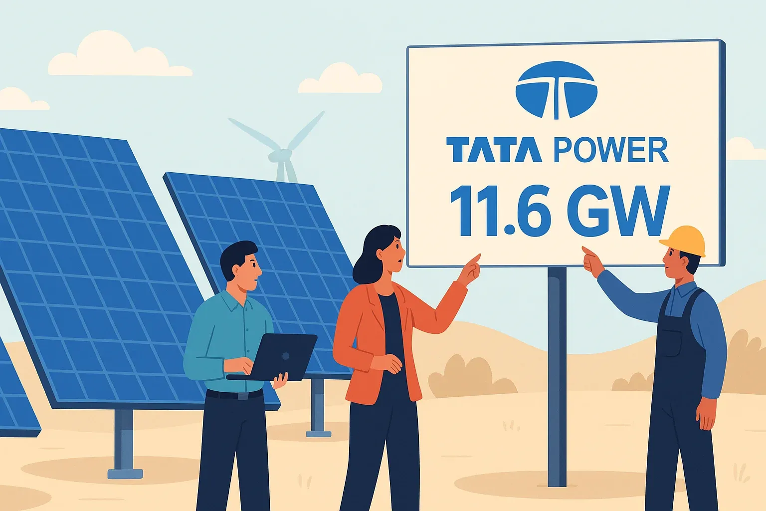 Tata Power's Solar Leap: 11.6 GW Capacity Milestone Reached