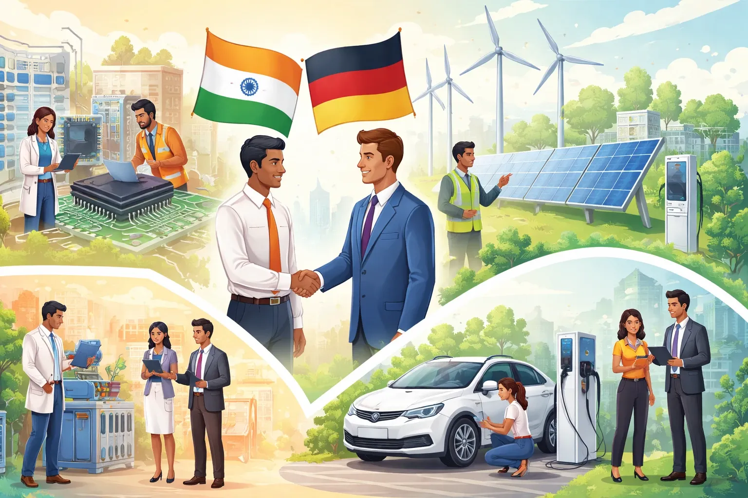 India‑Germany Forge Ahead on Deals in Chips, Green Energy, and EVs